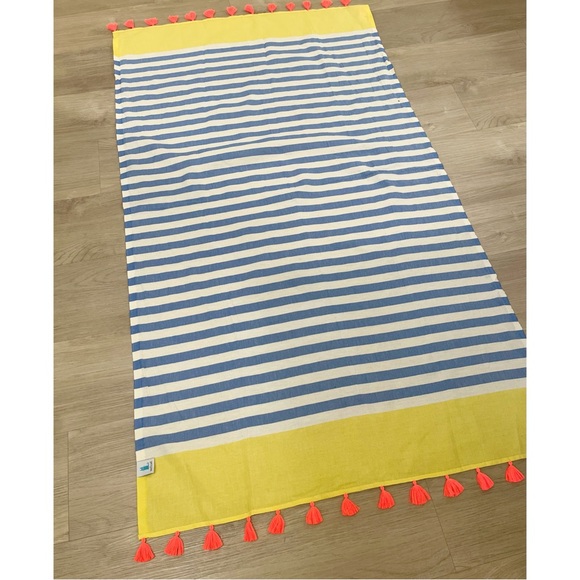 Brand New WETCAT Summer Stripe Tassel Turkish Towel 39” X 67” - Picture 6 of 6